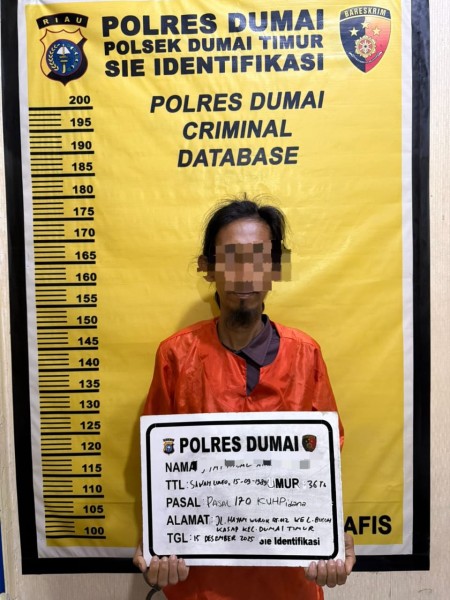 Dua Terlapor Pengerusakan Rumah di Dumai Timur Diamankan Polisi