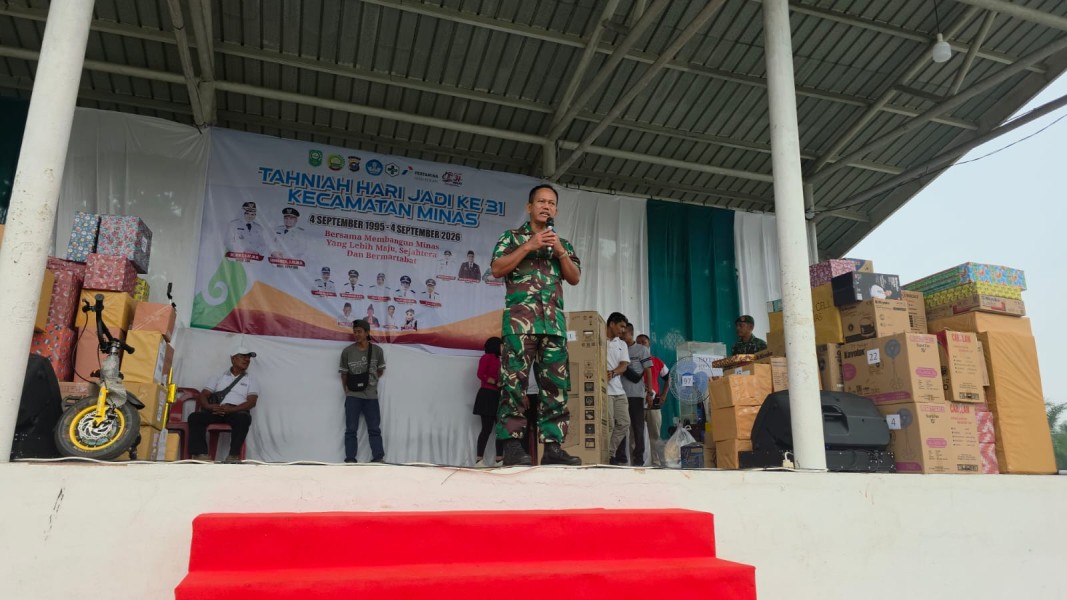 Di Tengah Peringatan Hari Jadi Minas Ke-31, Tim Mabes TNI Sampaikan Edukasi Pencegahan Karhutla