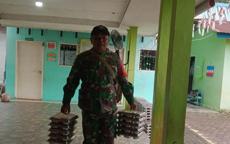 Ribuan Siswa Bukit Kapur Antusias Ikuti Program Makanan Bergizi Gratis