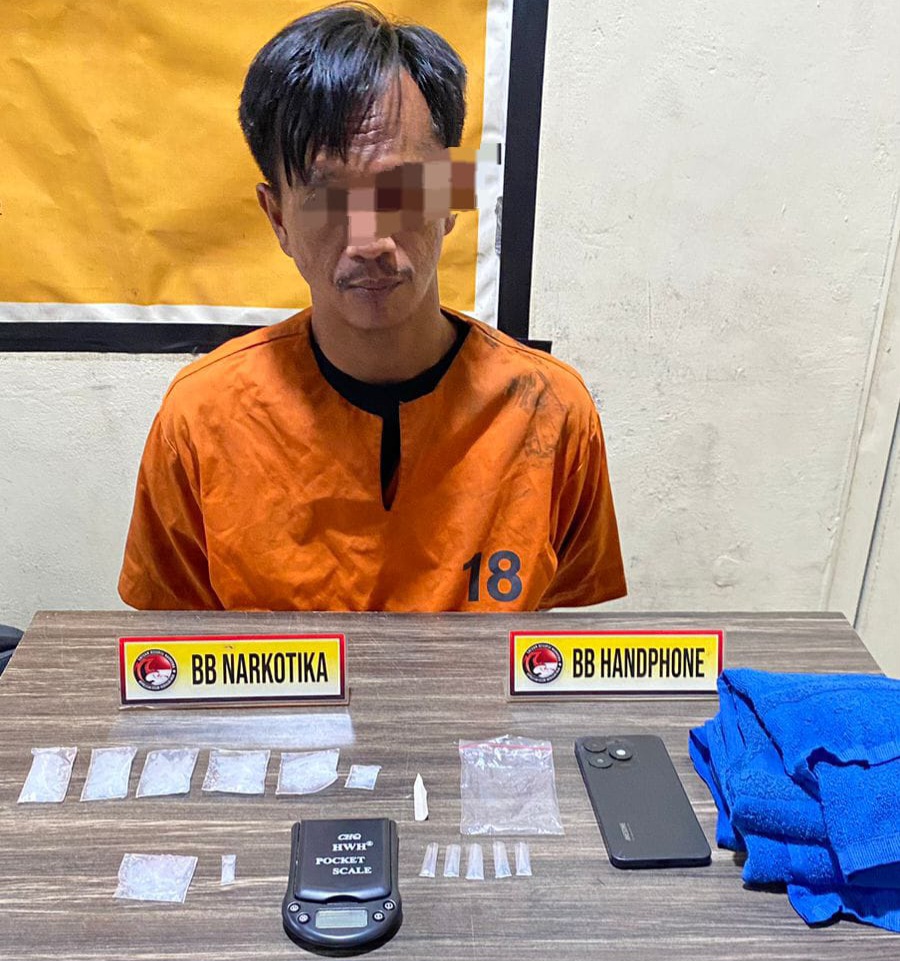Polres Inhil Ungkap Kasus Narkotika, Sita 29,5 Gram Sabu di Kecamatan Kempas