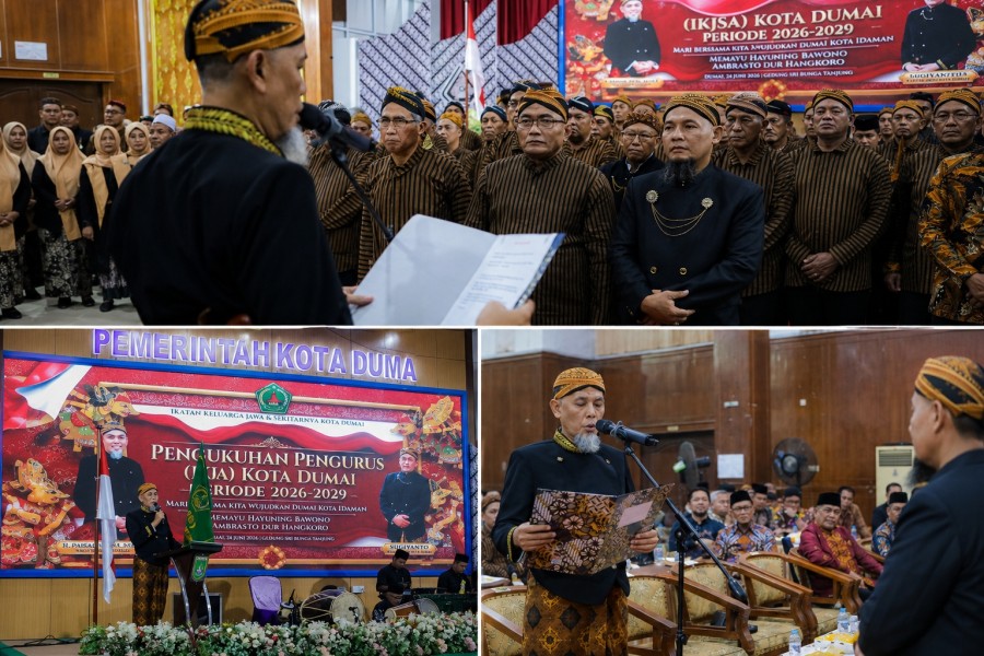Wali Kota Paisal Lantik Pengurus IKJS Kota Dumai, Sugiyarto Resmi Pimpin Organisasi