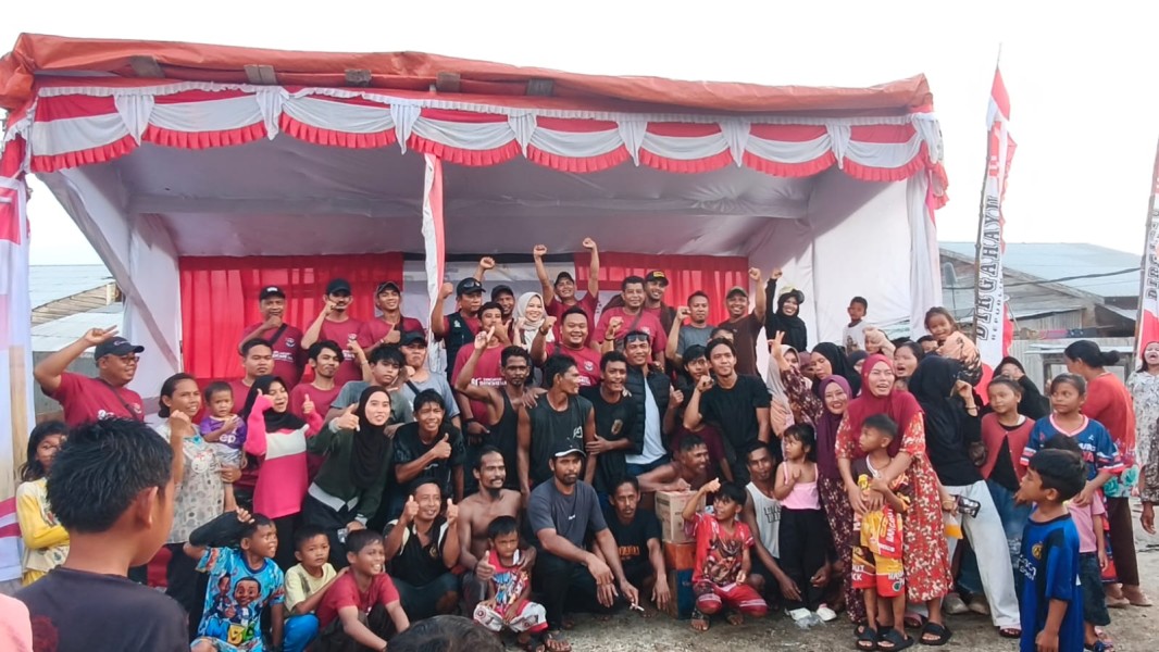 Poktan Berkah Tani Sejahtera Bersama PT Agrinas Palma Nusantara Dukung Semarak HUT ke-81 RI di Sungai Belah