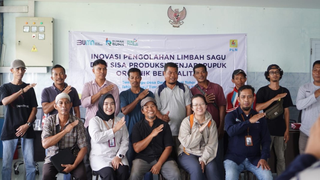 Program LYGA Sagu Tiada Ragu Perkuat Ekosistem UMKM Sagu di Kepulauan Meranti. Hadirkan Pelatihan hingga Bantuan Alat Produksi