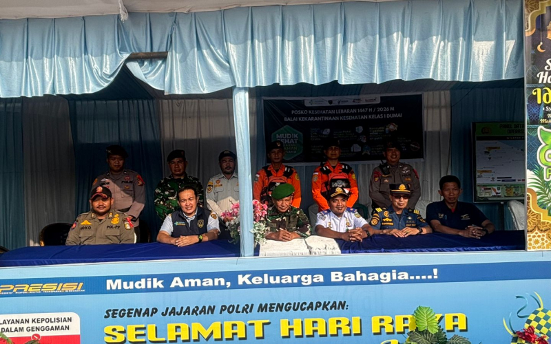 Pos Terpadu Pelabuhan Roro Dumai Siaga, Arus Mudik Lebaran Terpantau Aman