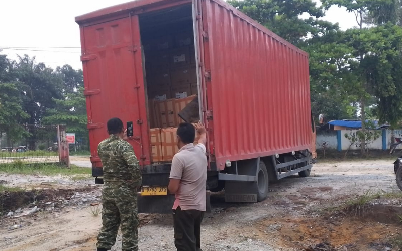 Kodim 0320/Dumai Terima Material AC dari PT Agrinas Pangan untuk KDKMP
