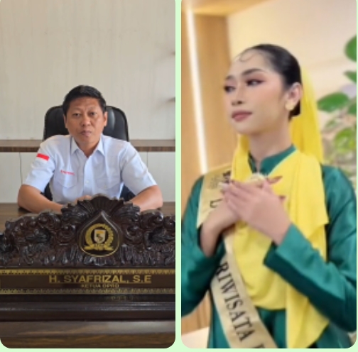 KETUA DPRD PELALAWAN H. SYAFRIZAL, S.E., BERIKAN DUKUNGAN PENUH & DOA RESTU BAGI WAHYU TRINANDA PUTERI DI GRAND FINAL DUTA PARIWISATA RIAU 2026