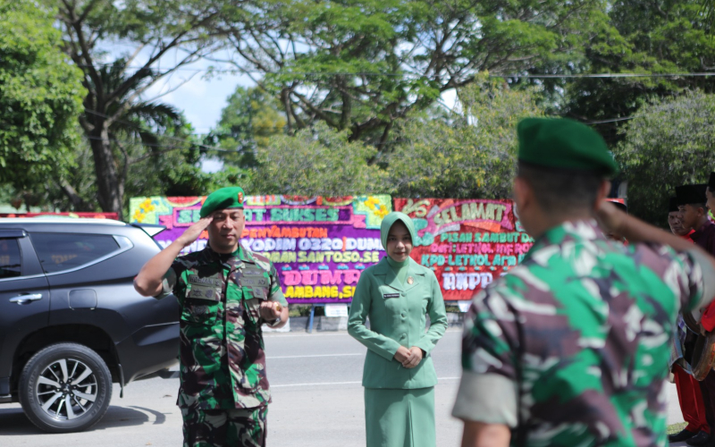 Tandai Pergantian Kepemimpinan, Kodim Dumai Gelar Acara Tradisi Lepas Sambut Dandim Baru