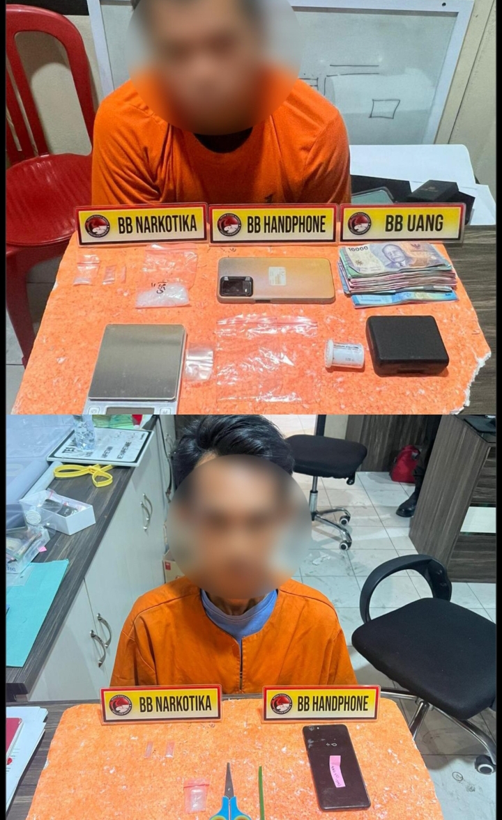 Polres Inhil Tangkap Dua Pelaku Penyalahgunaan Narkotika di Dua Lokasi Berbeda