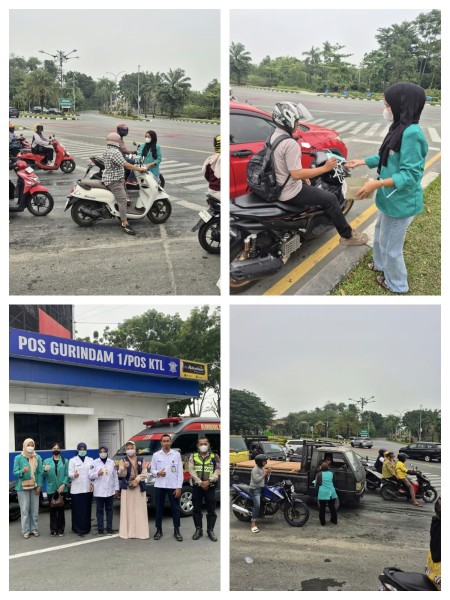 Bagi Masker hingga Cek Kesehatan, Universitas Hang Tuah Pekanbaru Hadir di Tengah Kepungan Kabut Asap