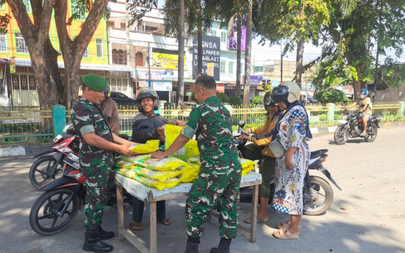 Dandim 0320 Dumai: Gerakan Pangan Murah Bukti Nyata Kepedulian TNI terhadap Rakyat
