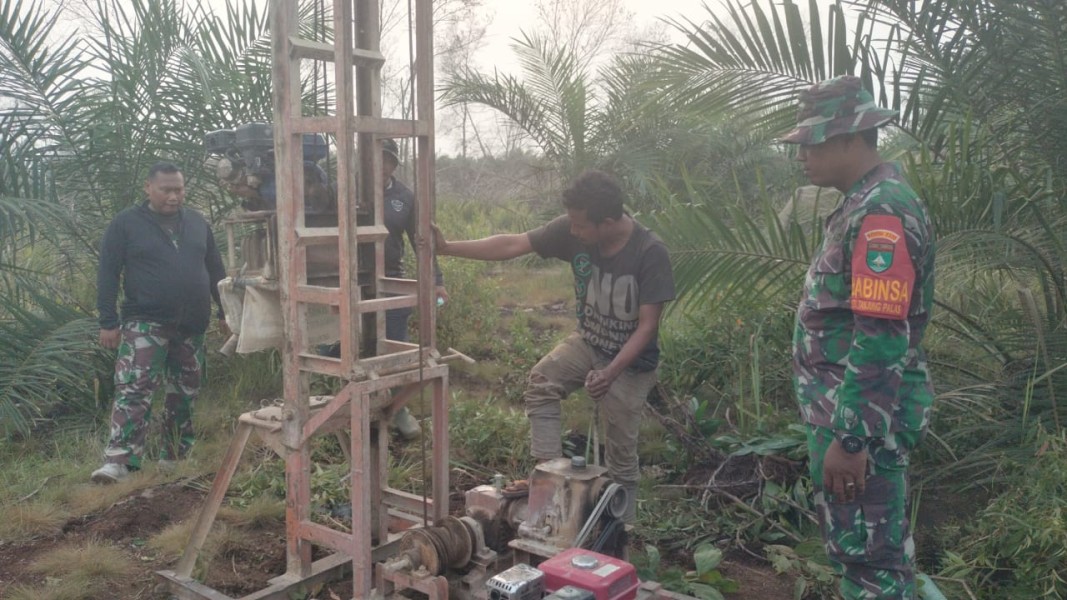 Kodim 0320/Dumai Siapkan Sumber Air untuk Antisipasi Karhutla di Tanjung Palas