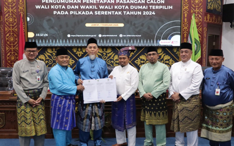 Paripurna, DPRD Dumai Umumkan Penetapan Paslon Walikota Terpilih