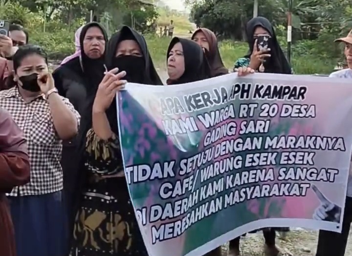 Warga Lintas Agama di Tapung Desak Penutupan Kafe Diduga Bermasalah, Keluhkan Musik Hingga Dini Hari