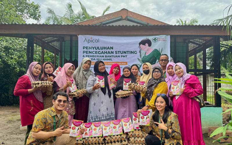 Apical Group Gelar Penyuluhan dan Berikan PMT untuk Pencegahan Stunting di Dumai