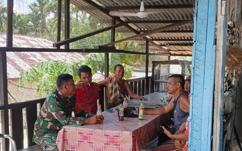 Jaga Objek Vital Nasional, Koramil 01/Dumai Intensifkan Patroli Jalur Pipa Minyak