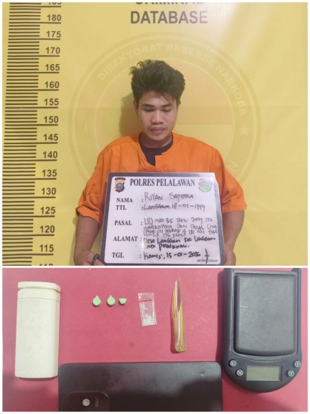 Pengedar Sabu dan Ekstasi Dibekuk di Langgam