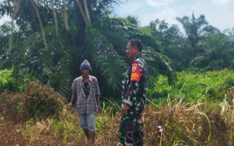 Babinsa Serka Abu Kasim Tujukan Dukungan Terhadap Ketahanan Pangan