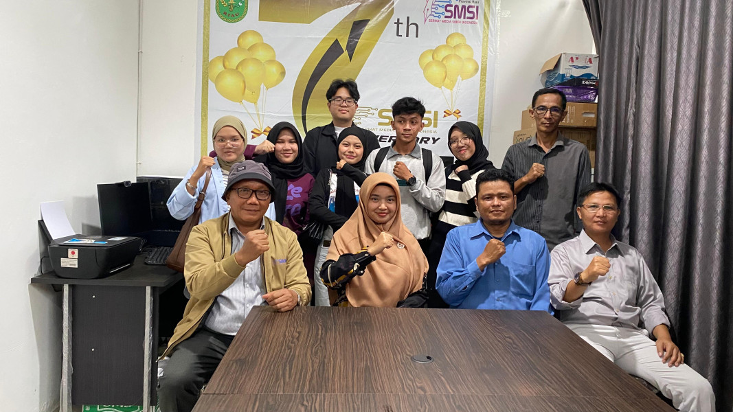 LKBH SMSI Riau Taja FGD Bersama Redaksi Pers Kampus Catra Media