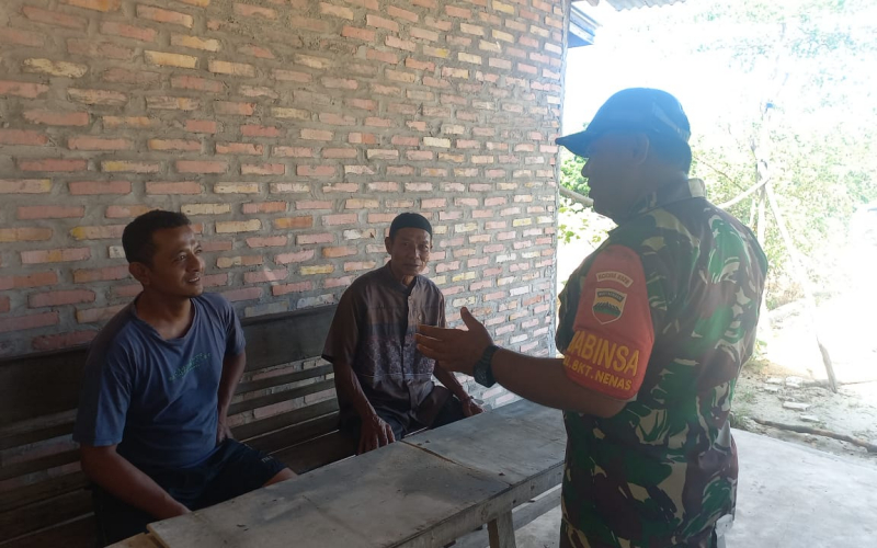 Pengamanan Binter Dilaksanakan oleh Sertu Roni Sandra dan Tim