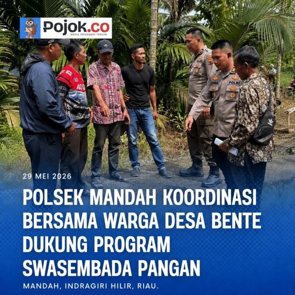 Polsek Mandah Koordinasi Bersama Warga Desa Bente Dukung Program Swasembada Pangan