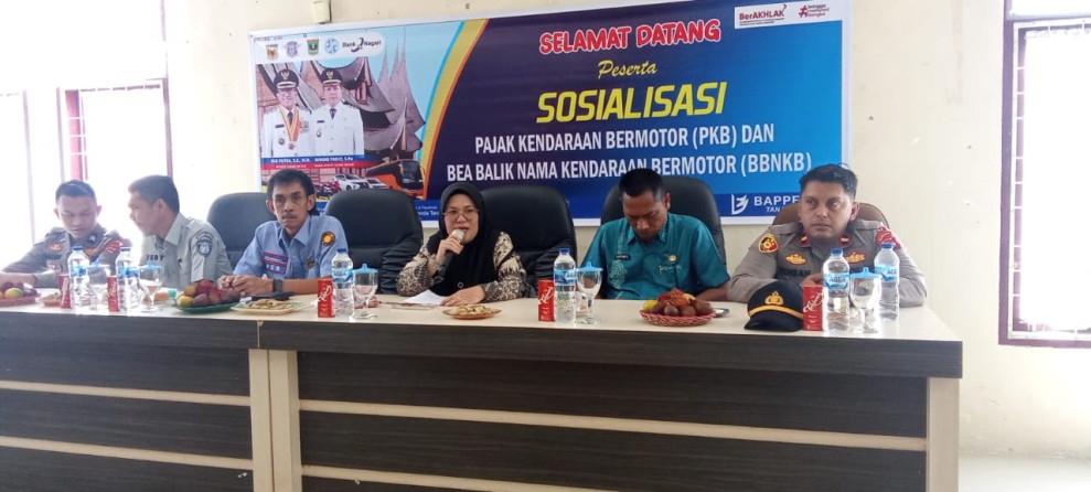 Gebyar Sosialisasi Pemutihan Pajak Kendaraan Bermotor Akhir Tahun Digelar di Lintau Buo Utara