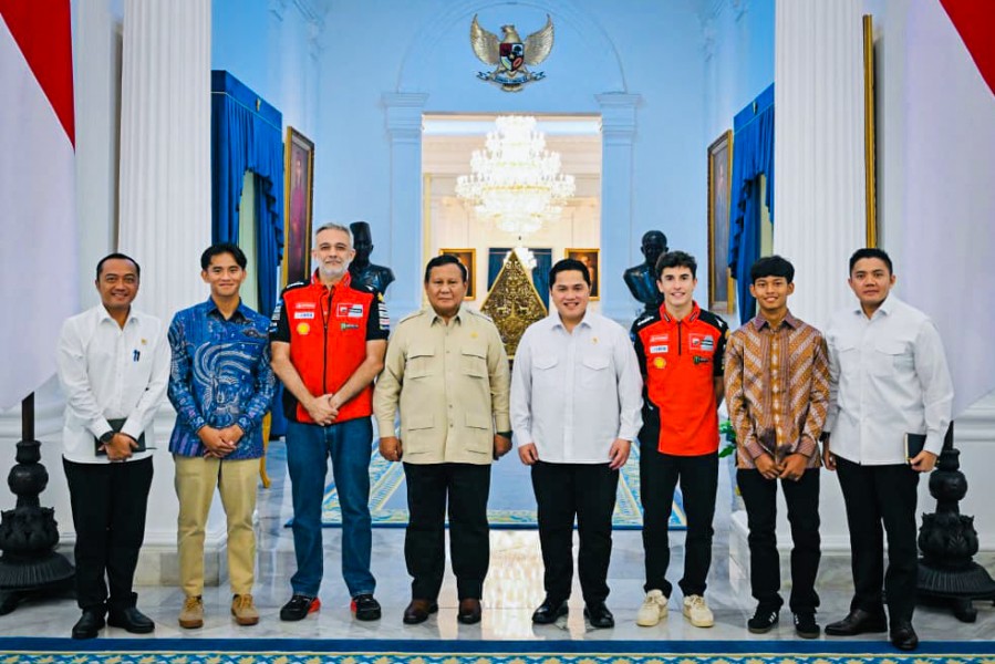 Presiden Prabowo Terima Kunjungan Juara Dunia MotoGP Marc Marquez