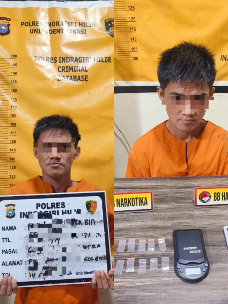 Polres Inhil Ungkap Kasus Narkotika, Seorang Pengedar Shabu Diamankan di Enok