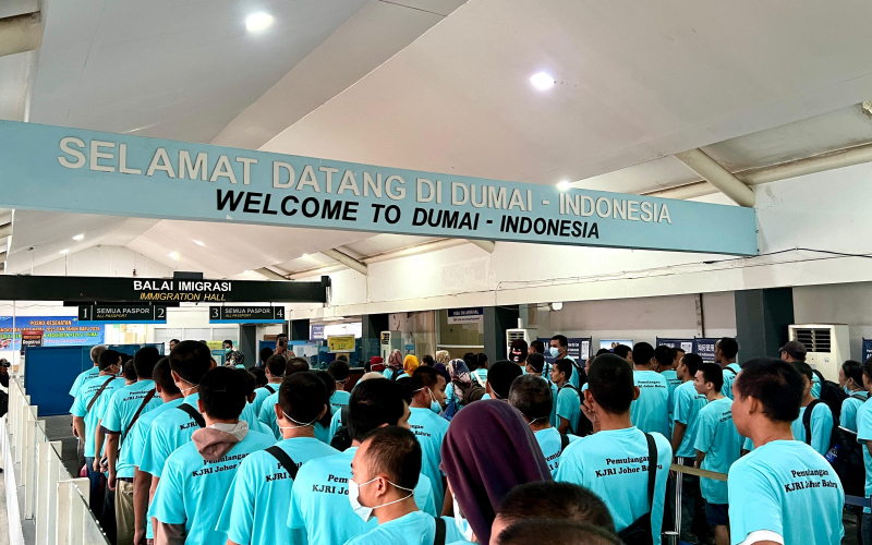 Didominasi Jatim dan Aceh, 180 PMI Bermasalah Dipulangkan via Dumai