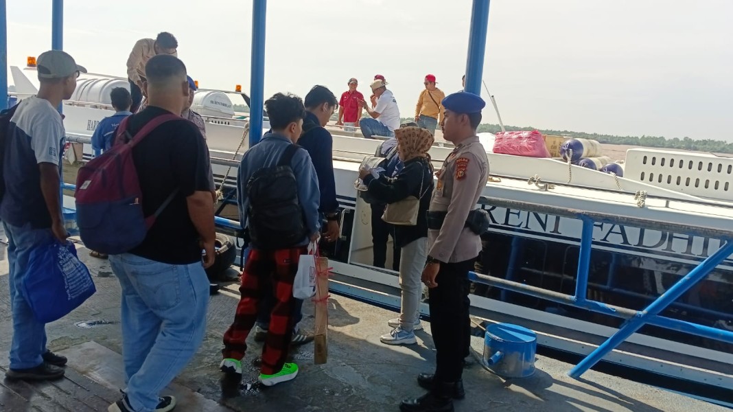 Satpolair Polres Inhil Gelar Program JALUR, Cegah Kejahatan di Wilayah Perairan
