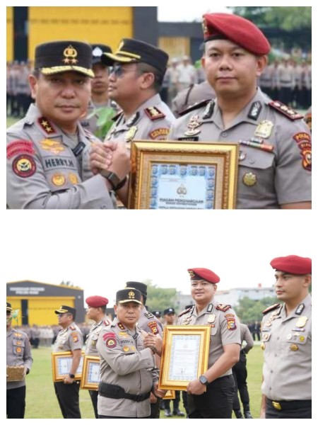Kapolda Riau Beri Penghargaan kepada 133 Personel Berprestasi, Tegaskan Komitmen Membangun Kepercayaan Publik