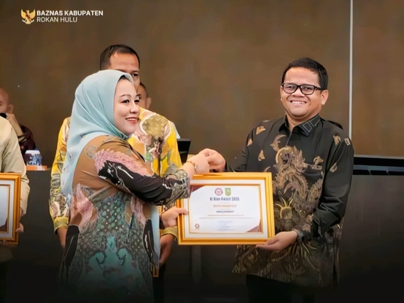 BAZNAS Rohul Raih KI Riau Award 2025 Predikat Informatif, Bukti Komitmen Transparansi Pengelolaan Zakat