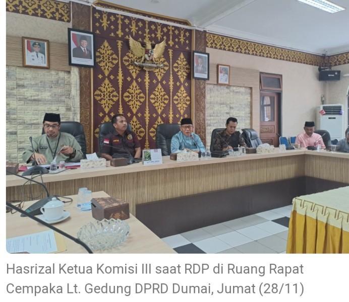 Hasrizal Semprot Koleganya di Awal RDP DPRD Dumai: “Gaji Puluhan Juta, Rapat untuk Rakyat Justru Sepi”