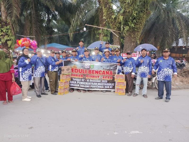 LPMK dan Para Ketua RT Kelurahan Tanjung Penyembal Gelar Aksi Penggalangan Dana untuk Korban Bencana di Sumut, Sumbar, dan Aceh