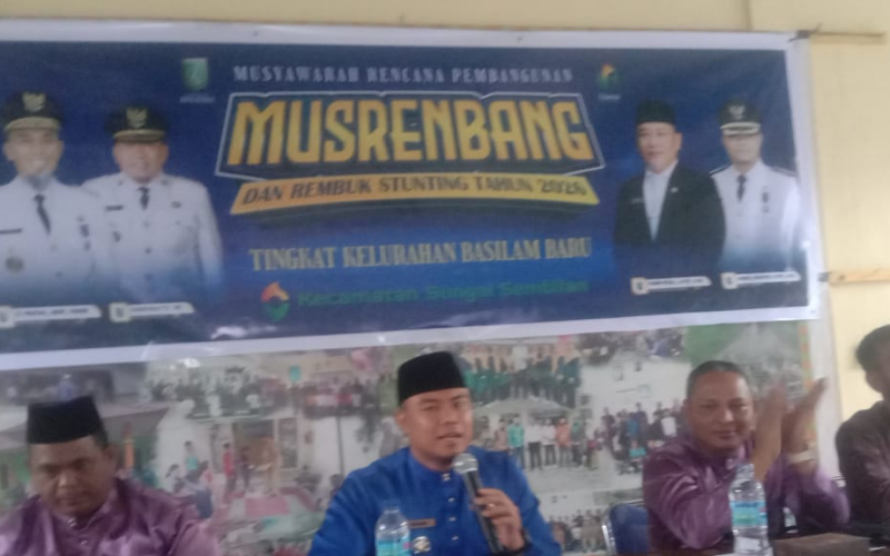 Musrenbang Kelurahan Basilam Baru 2026 Dihadiri Babinsa, Fokus Perencanaan dan Pencegahan Stunting