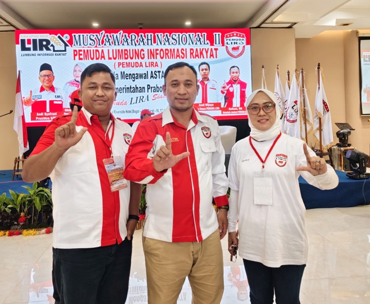 Hadiri Munas II di Bogor, DPW Pemuda LIRA Riau Siap Bersinergi di Bawah Kepemimpinan Sultoni