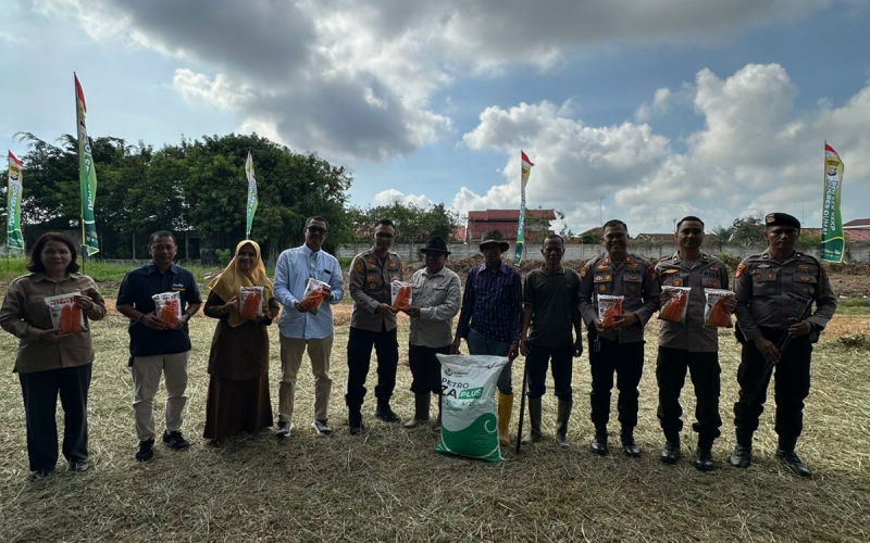 Polres Dumai dan Petani Bersinergi Wujudkan Swasembada Pangan