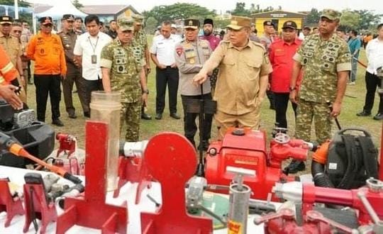 RAPP Perkuat Kesiapsiagaan Karhutla, Turunkan Personel, Drone hingga Helikopter Dukung Apel Siaga Polda Riau