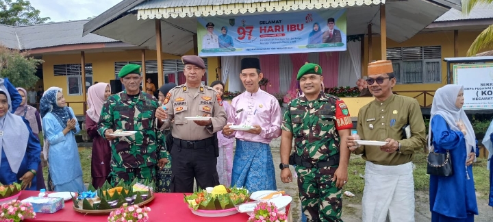 Babinsa Koramil 06/Kateman Hadiri Upacara Peringatan Hari Ibu ke-97