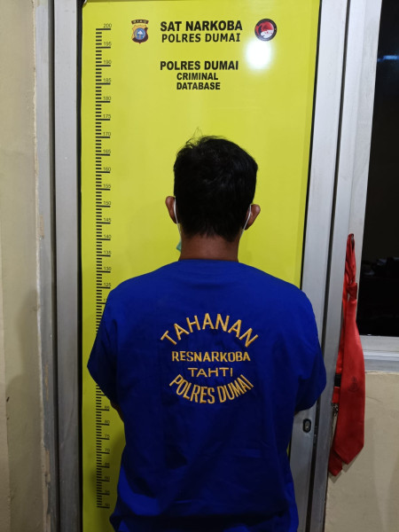 Polres Dumai Bekuk Seorang Pengedar Sabu, 14 Paket Diamankan