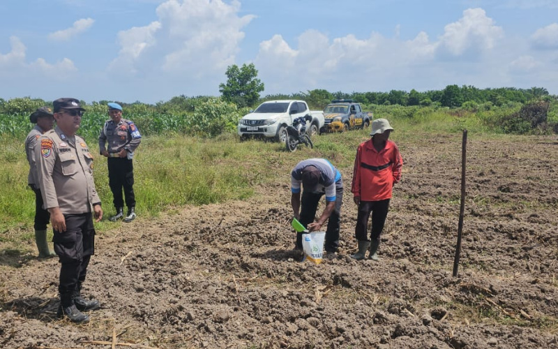 Sinergitas Polres Dumai dan Masyarakat dalam Menjaga Ketahanan Pangan