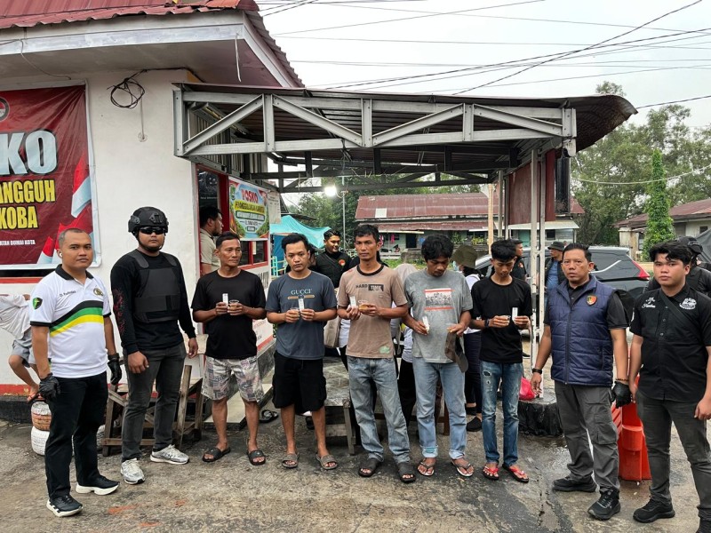 Operasi Sarang Narkoba di Dumai: 11 Positif Sabu, Satu Orang Diduga Pengedar