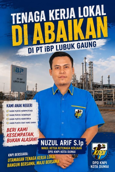 KNPI Dumai Soroti Dugaan Rekrutmen Tertutup dan Upah di Bawah UMK di PT IBP