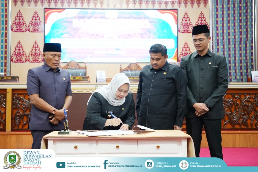 DPRD Bengkalis Gelar Rapat Paripurna, Tandatangani Nota Kesepakatan Perubahan KUA-PPAS 2027