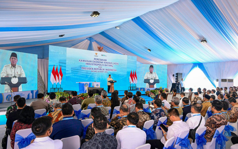 Bangun Ekonomi Nasional, Presiden Prabowo Resmikan KEK Industropolis Batang