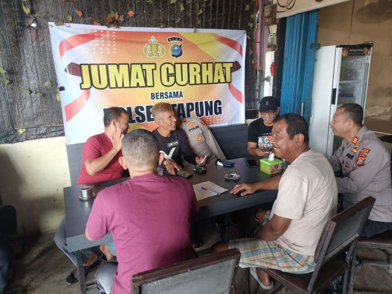 Jumat Curhat Polsek Tapung, Wujudkan Kebersamaan Polisi dan Masyarakat