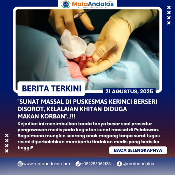 Dugaan Kelalaian Saat Sunat Massal, Prosedur Medis Dipertanyakan