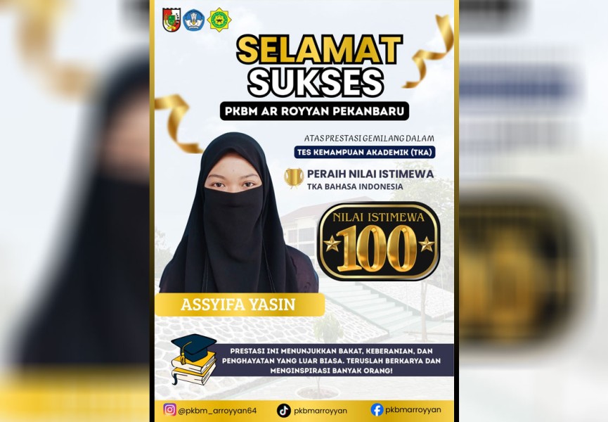 Siswa PKBM Ar-Royyan Cetak Nilai 100 TKA Bahasa Indonesia