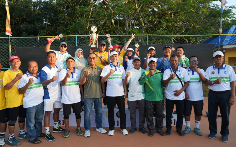 Pelindo Dumai yang Bergabung di Klub Seruni Juarai Turnamen Tenis