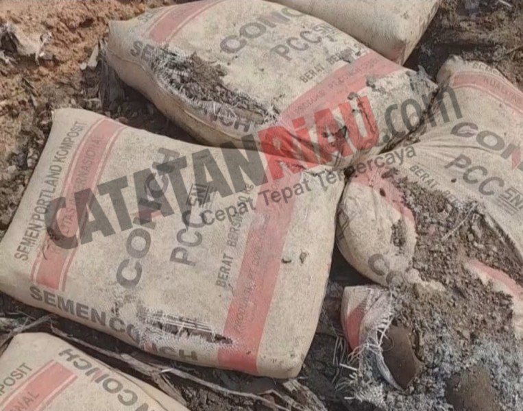 Proyek Jalan PT Conch di Siak Gunakan Limbah Semen Berbahaya, DLH Siap Tindaklanjuti