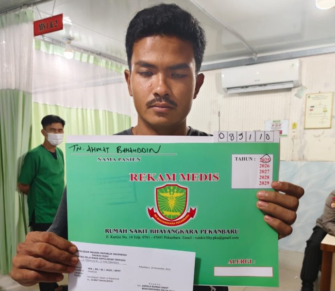 Korban Pengeroyokan Tempuh Jalur Hukum, Akui Tak Lagi Percaya Penanganan Polsek Tapung Hulu dan Polres Kampar